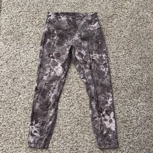 lululemon athletica Gray Tie-Dye Leggings